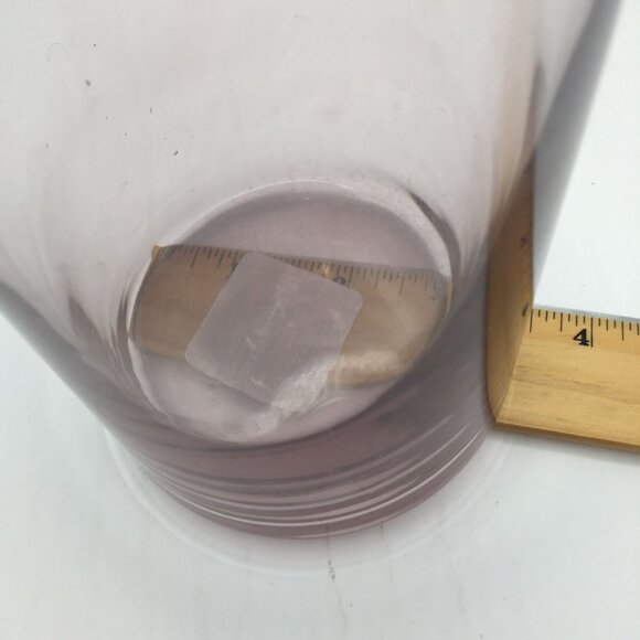 Vintage Set of 3 Libbey Amethyst Glass Bud Vases Home Bathroom Decor 10.5" 7.5" - Picture 7 of 16